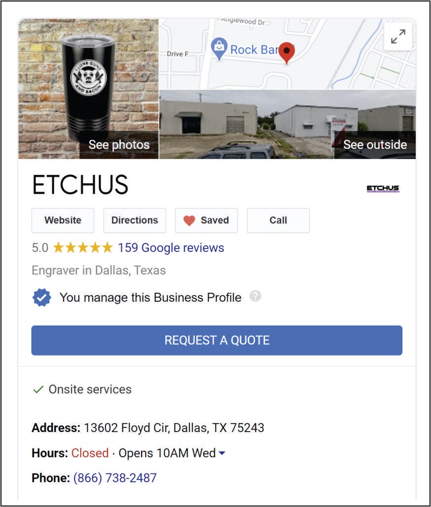 ETCHUS Google Reviews