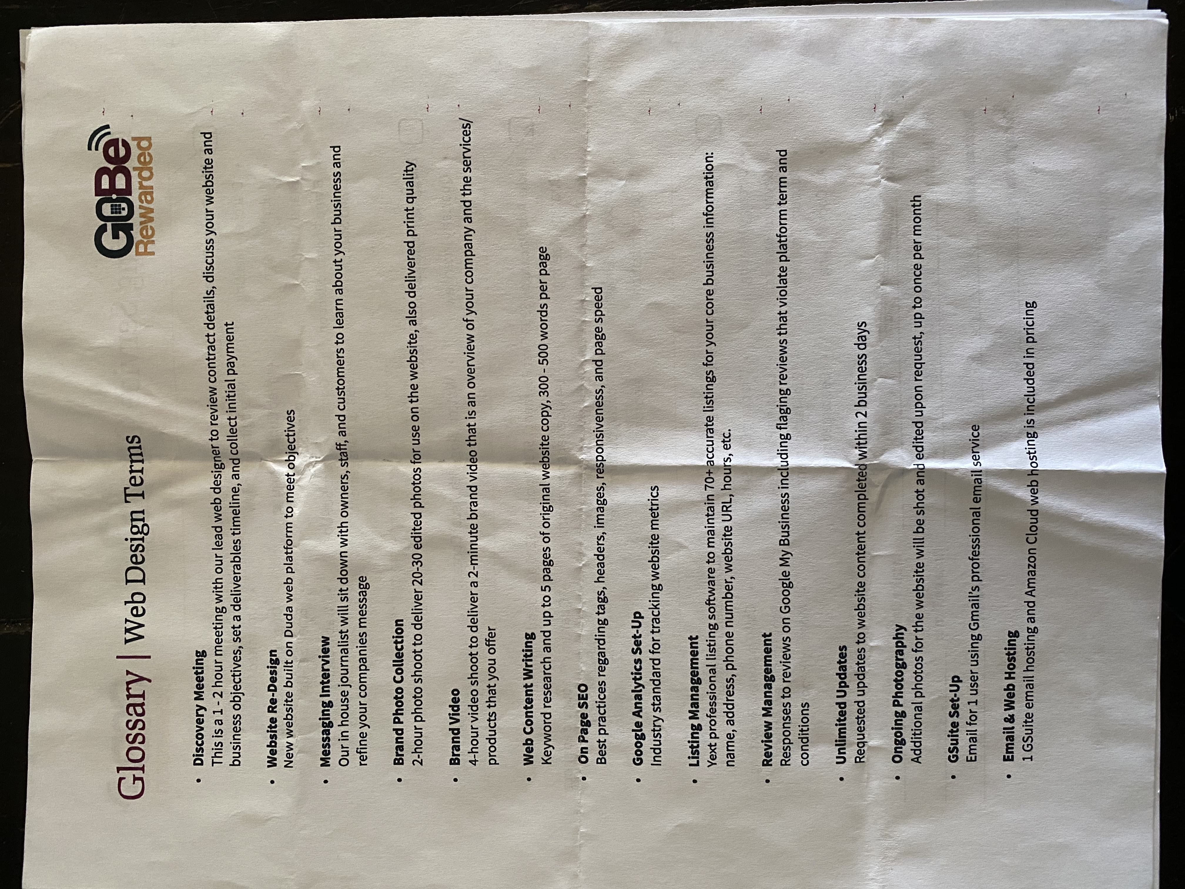 GoBeRewarded contract page 3