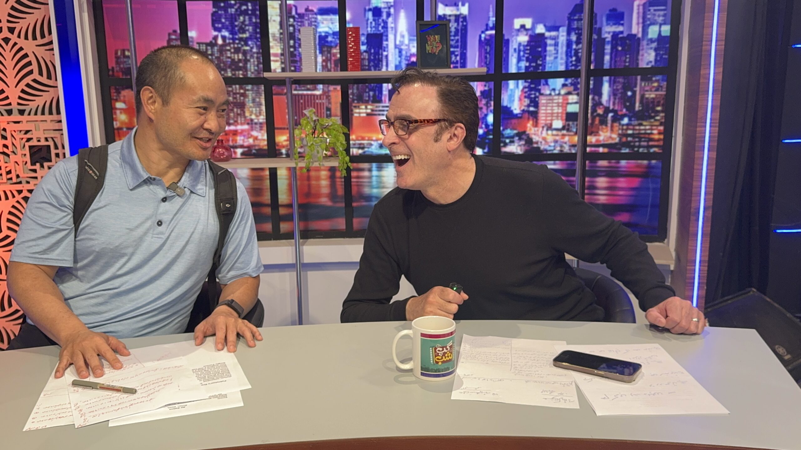 Dennis Yu working a session