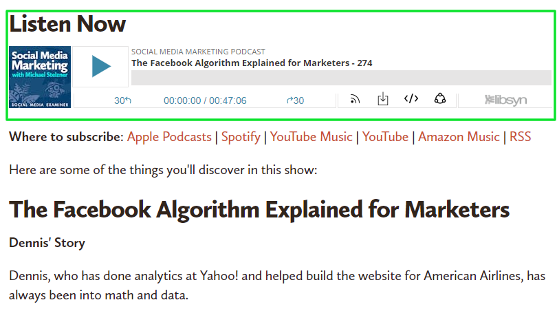 My article on how the Facebook Algorithm Works 