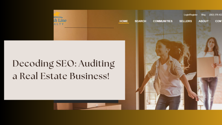 Real Estate Quick Audit example