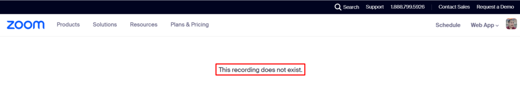 How to Find Zoom Recordings When You Receive a This Recording Does Not Exist Message