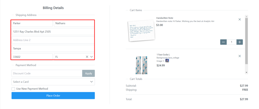 Ordering Face Socks 12