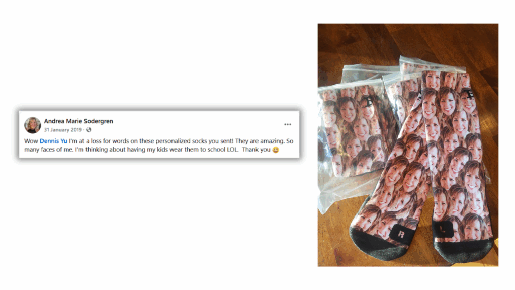 Ordering Face Socks 26