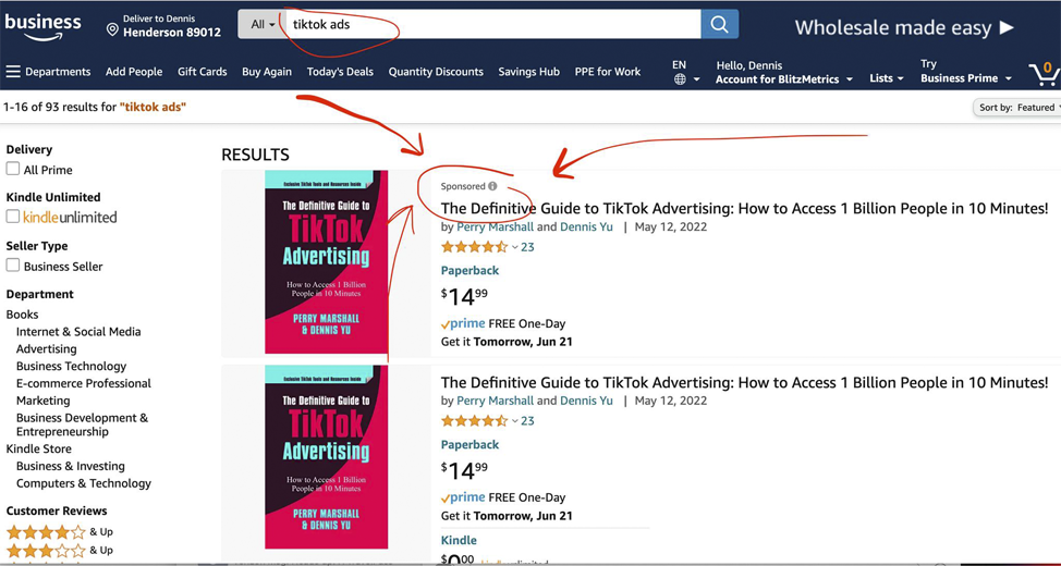 how to set up dollar a day ads on amazon
