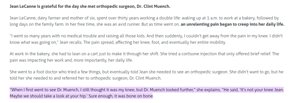 Dr. Clint Muench Transforming Lives Through Expert Hip Knee Replacements at Northfield Hospital 15