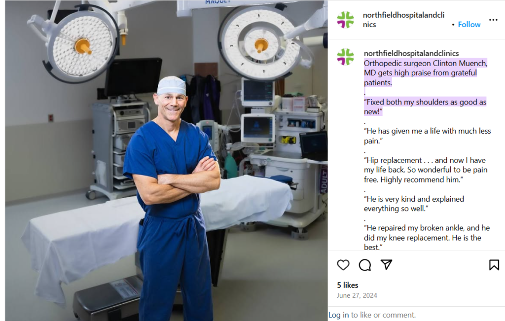 Dr. Clint Muench Transforming Lives Through Expert Hip Knee Replacements at Northfield Hospital 8