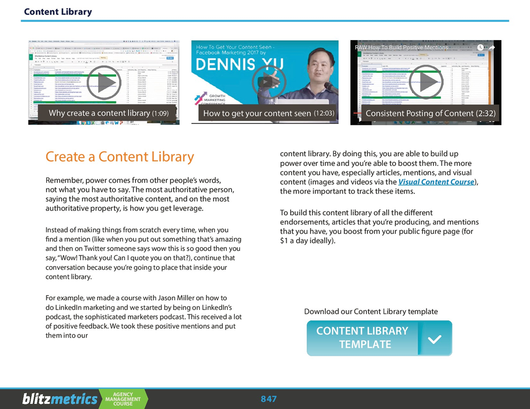 Content Library | BlitzMetrics