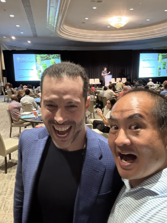 Ross Franklin and Dennis Yu at the Pure Green Summit.