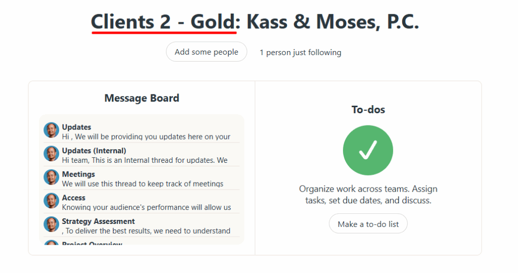Naming Projects and Threads in Basecamp 2