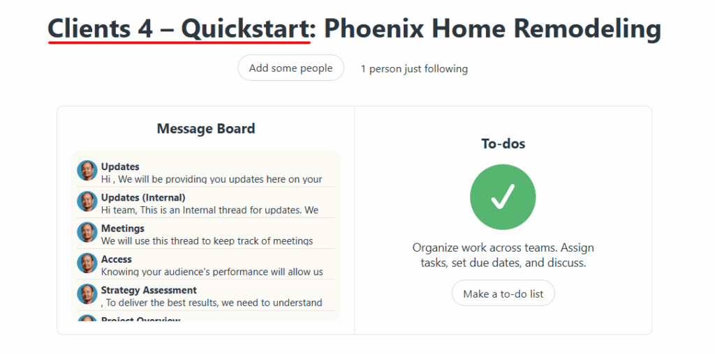 Naming Projects and Threads in Basecamp 3