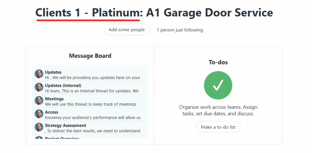 Naming Projects and Threads in Basecamp
