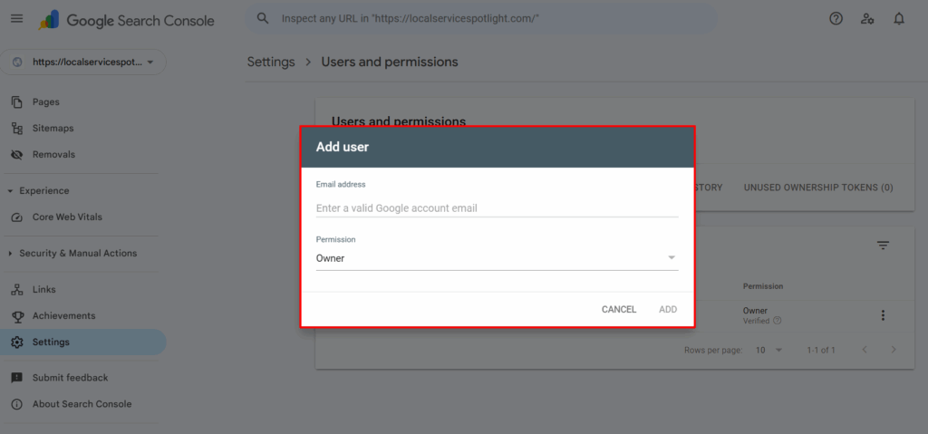 How to Set Up Google Search Console GSC for a Client Website 9