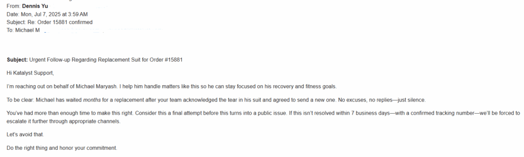 Katalysts Customer Service Breakdown The Case of Order 15881 2