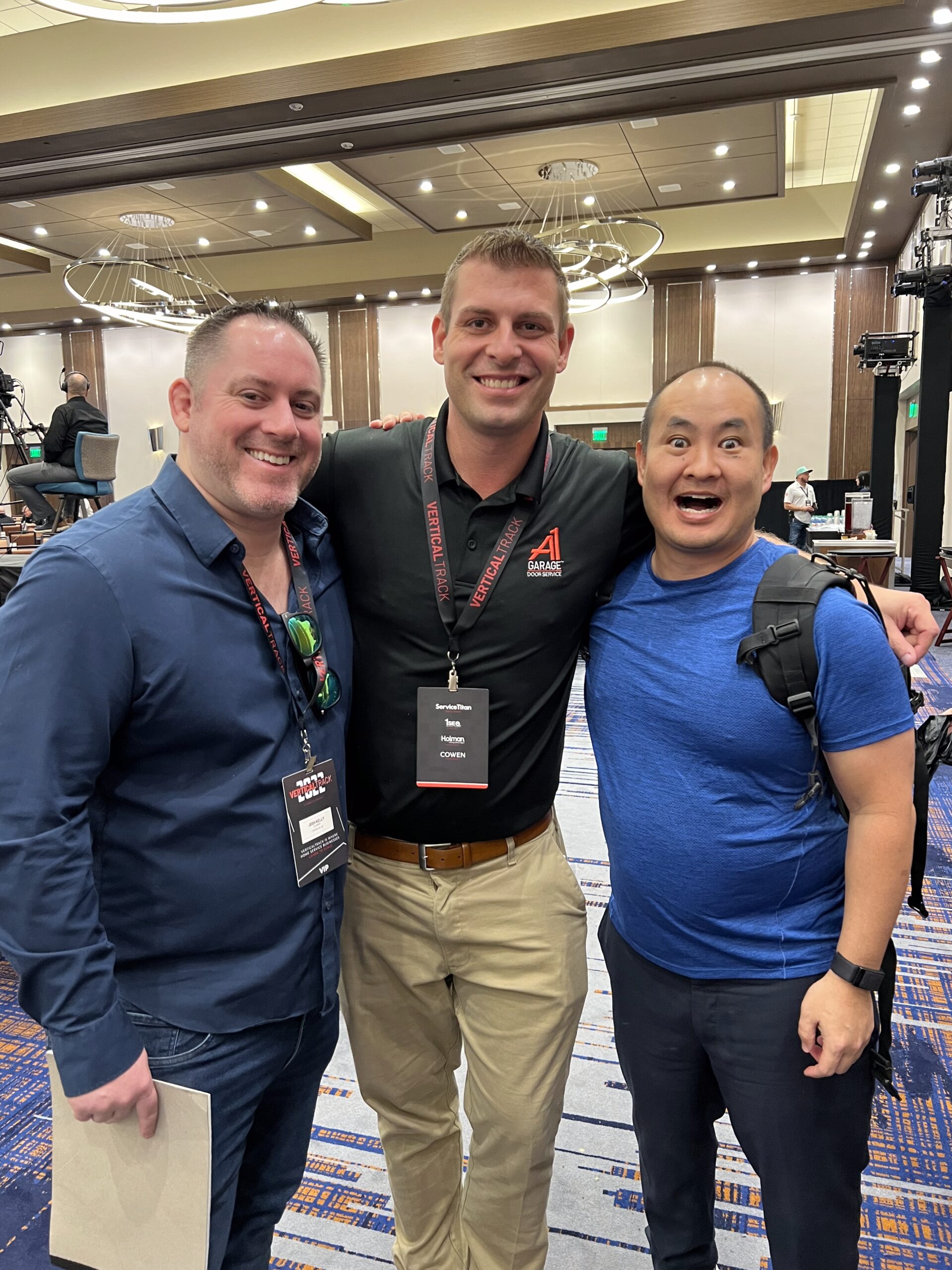 Dennis Yu and home service pros at event