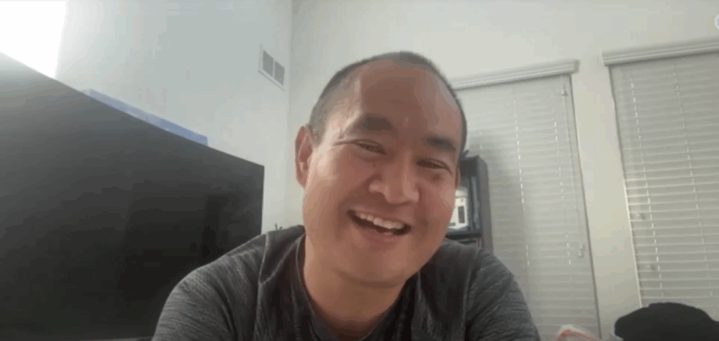 Dennis Yu smiling during a BlitzMetrics team call
