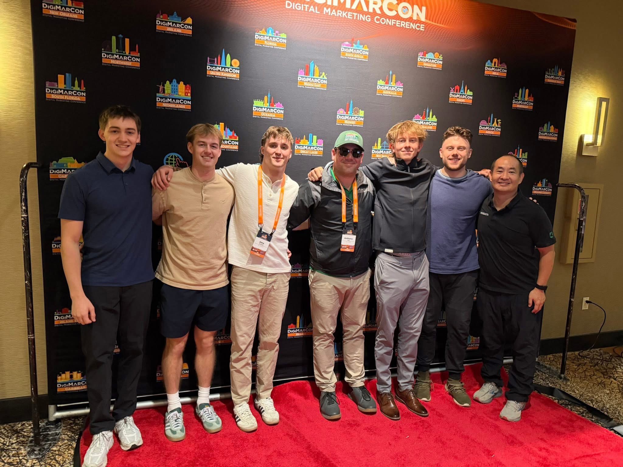 Anthony Hilb and Dennis Yu at DigiMarCon conference