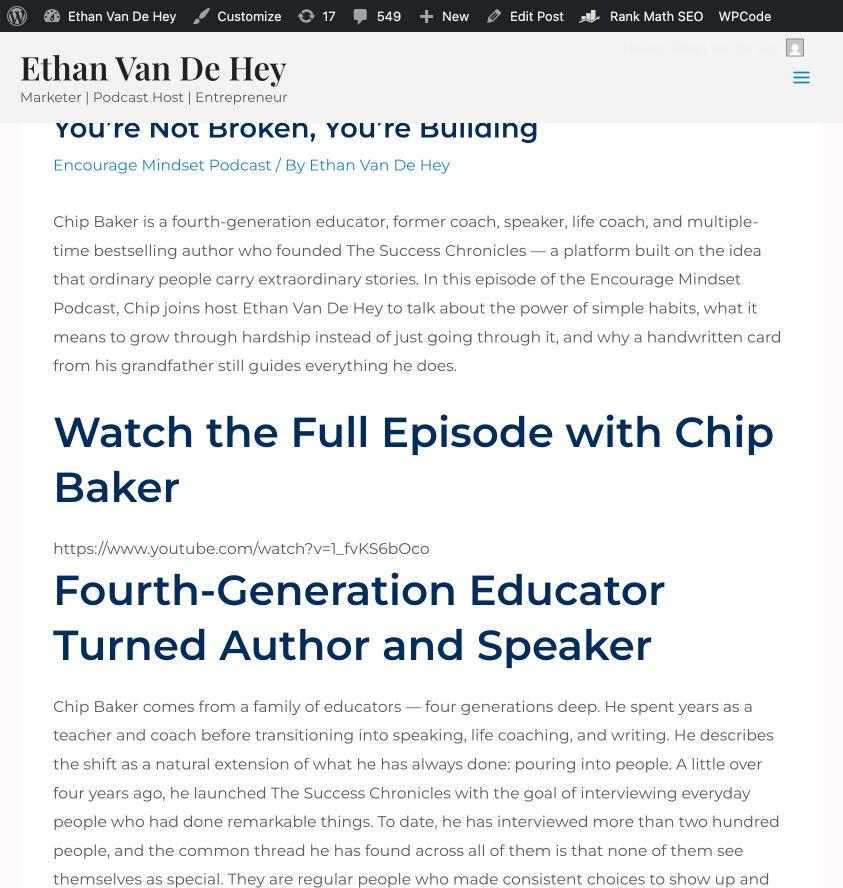 chip baker article finished