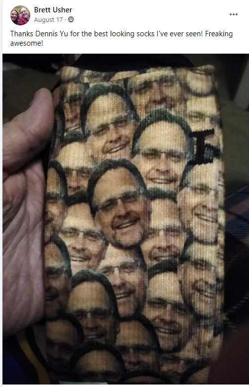 Brett Usher socks