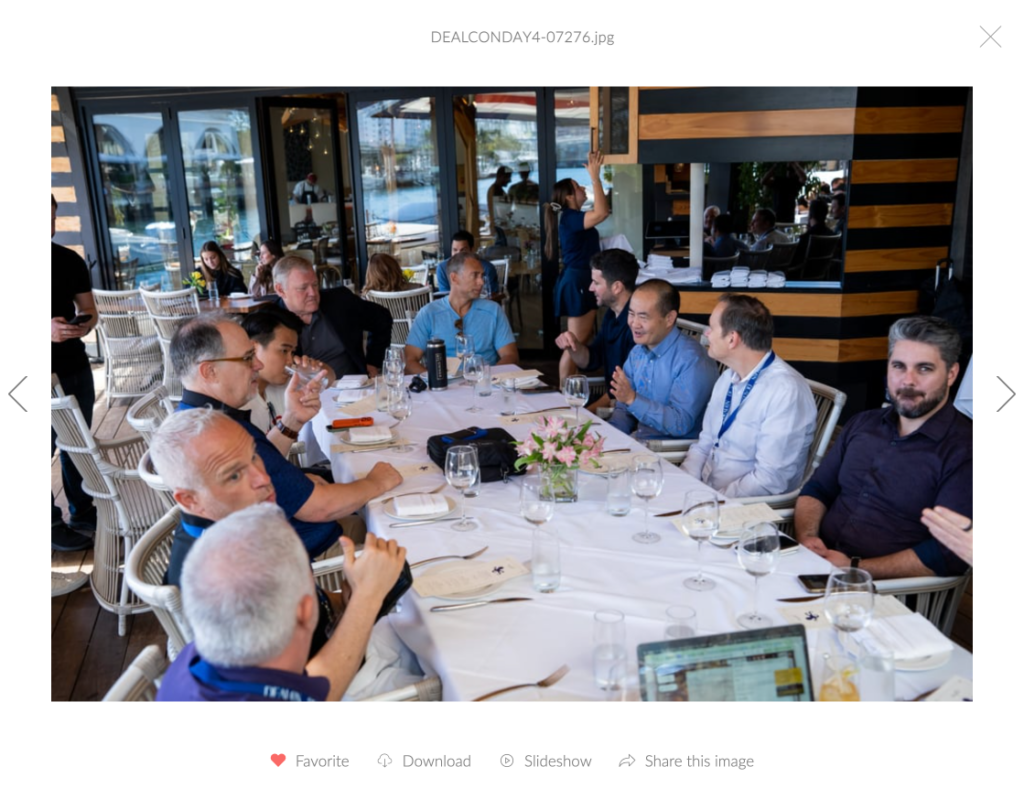 DealCon 2026 group lunch at the Miami harbor waterfront restaurant