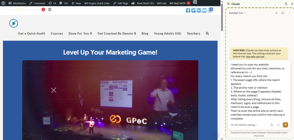 How to Remove All Client Backlinks When Deboarding Using Claude 1 image 99