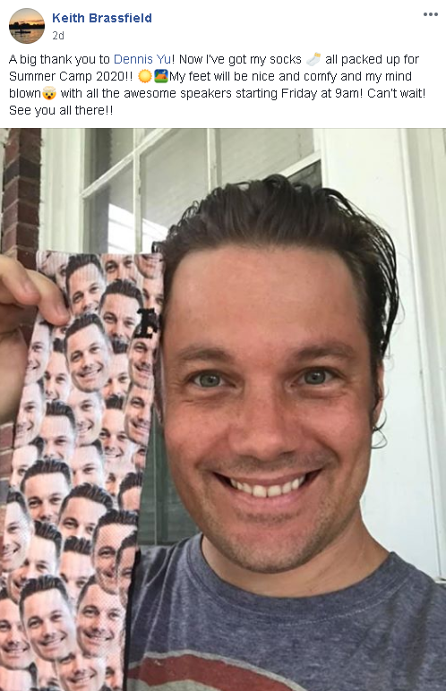 keith brassfield dennis shoutout socks