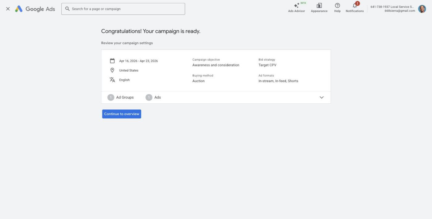 google ads campaign success