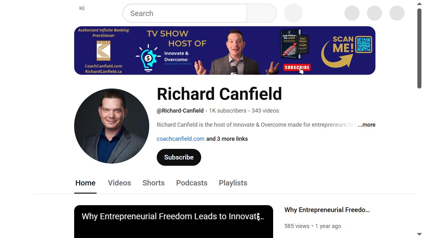 richard canfield youtube channel