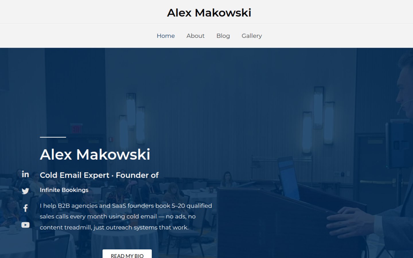 Personal Brand — Built by the Figurehead, Run as a System 1 alex-makowski.com — Alex Makowski speaking at DigiMarCon Brooklyn