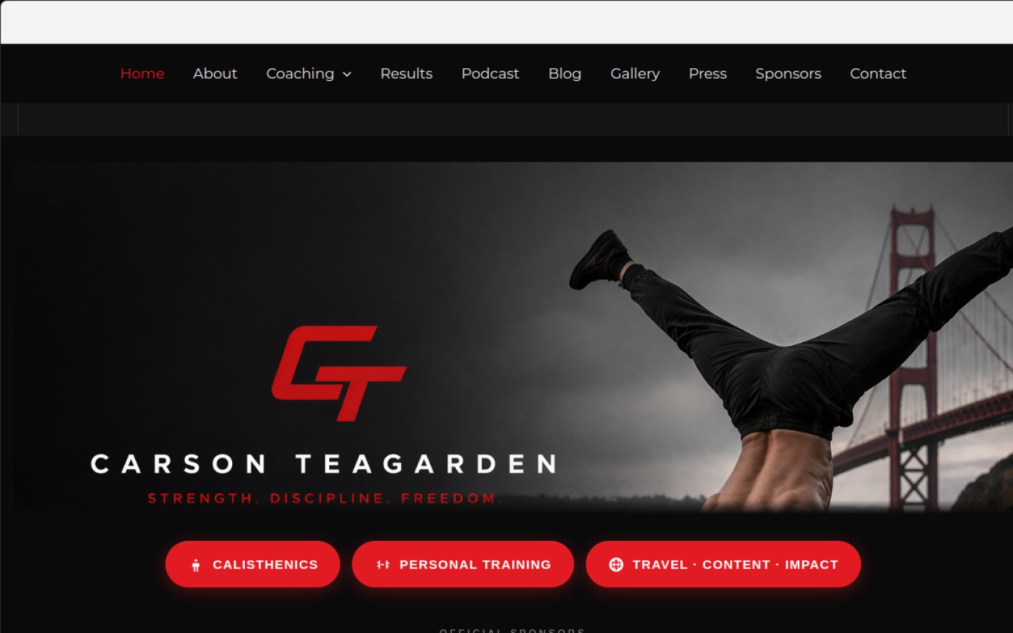 Personal Brand — Built by the Figurehead, Run as a System 5 carsonteagarden.com — Carson Teagarden, Pure Strength