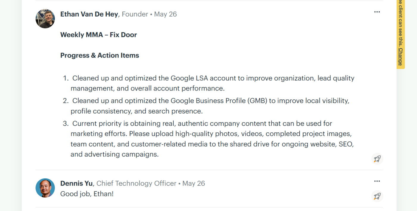 MAA Examples for Contractors and Local Service Businesses