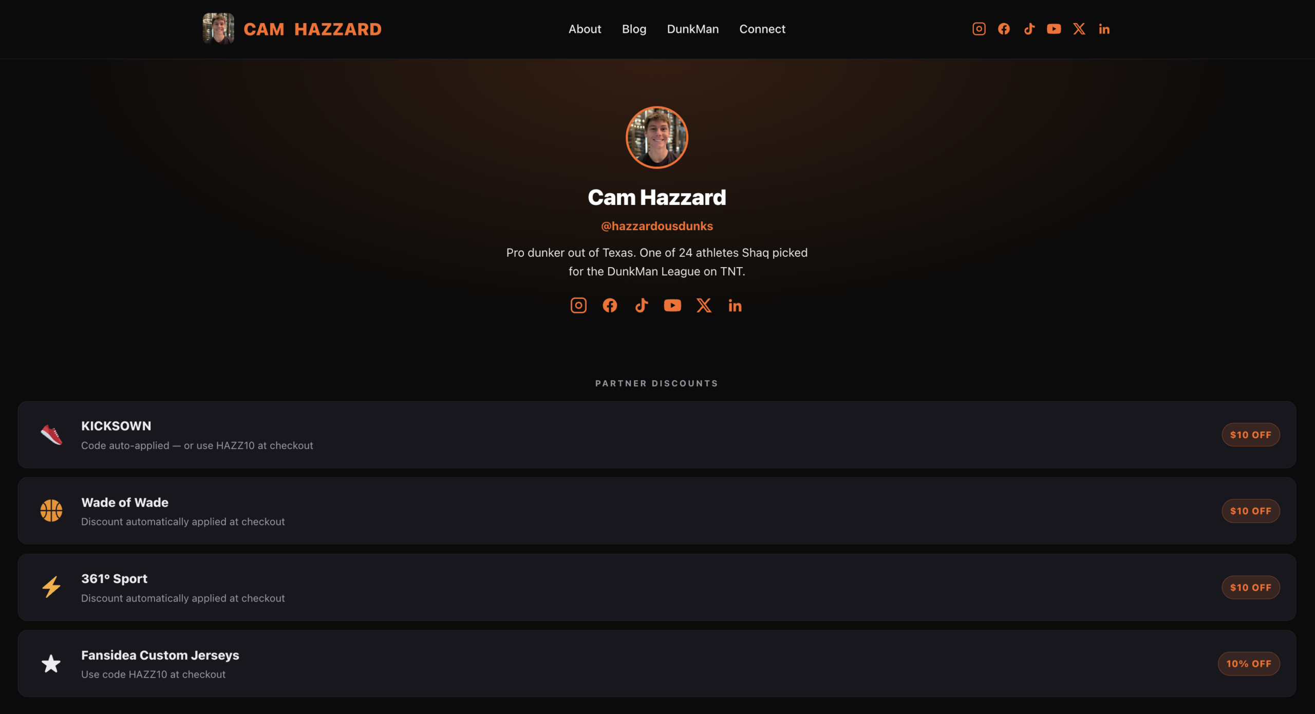 camhazzard.com Links page