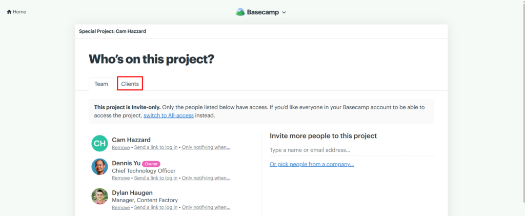 How to Set Up a Basecamp Project for a New Client 9 Screenshot 2 5