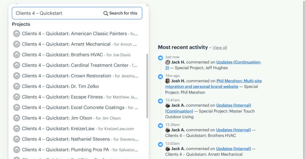 How to Set Up a Basecamp Project for a New Client 4 Screenshot 3 2
