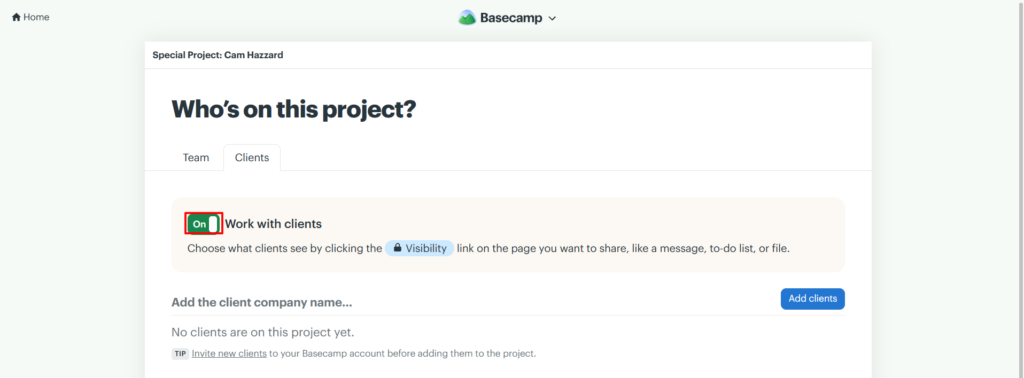 How to Set Up a Basecamp Project for a New Client 11 Screenshot 4 3