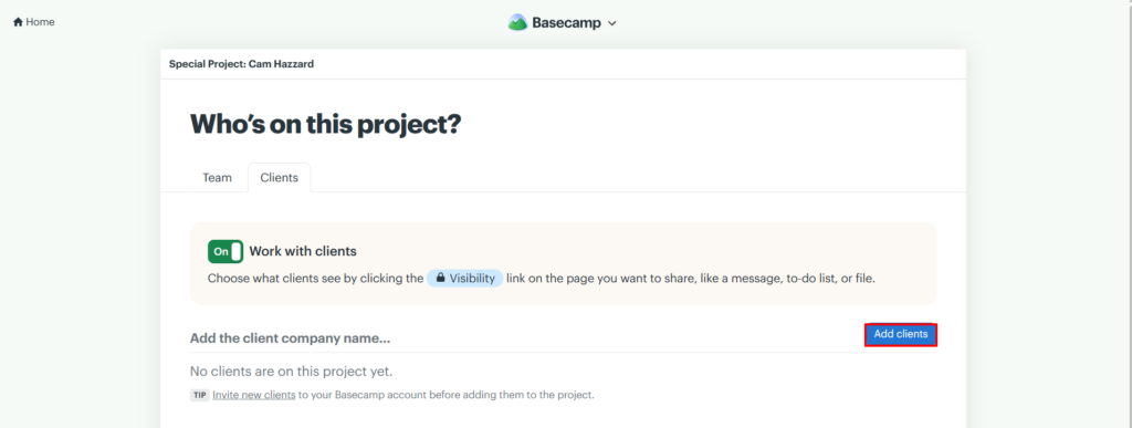 How to Set Up a Basecamp Project for a New Client 12 Screenshot 5 3