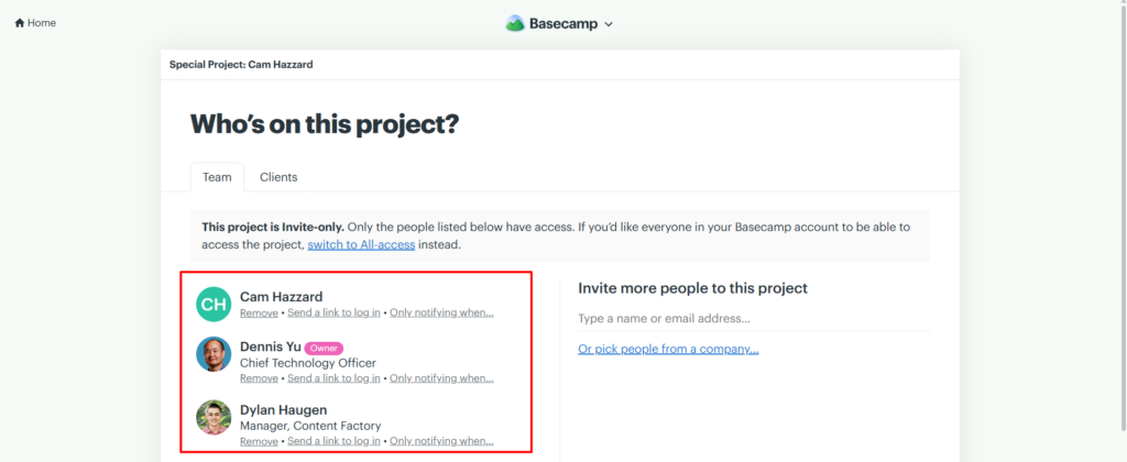 How to Set Up a Basecamp Project for a New Client 14 Screenshot 7 2