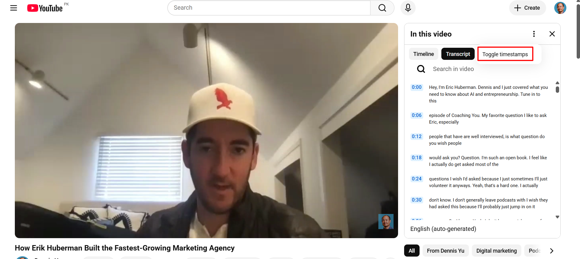 How to Inventory a Podcast on YouTube: The Definitive SOP 14 Timestamp cleanup step for a copied YouTube transcript