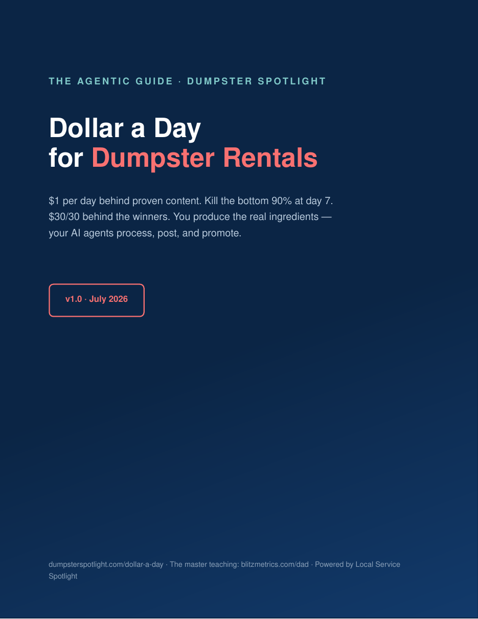 dumpster spotlight launch cover