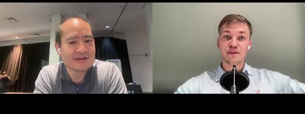 Georg Aare: How a 20-Year-Old Founder Is Automating SEO With a Team of AI Agents 1 Georg Aare and Dennis Yu recording the Rising Talent Podcast