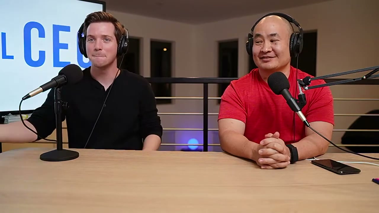 Dennis Yu and Alex Berman at the mics — our sit-down, not Alex’s YouTube lesson