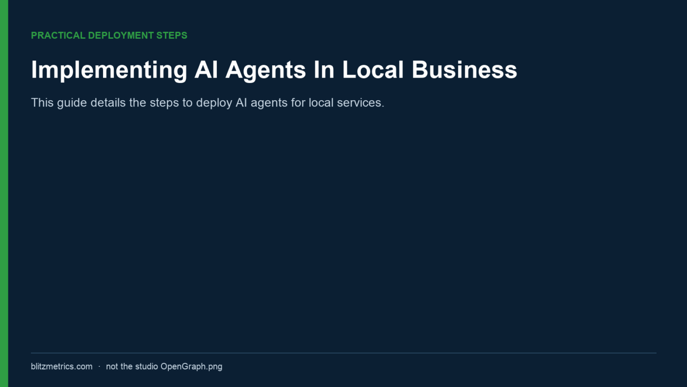 Technician configuring an AI agent on a local business server.