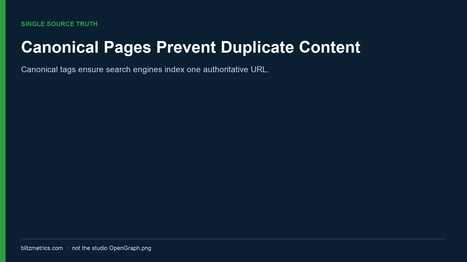 Web page displaying a canonical link tag in the head.