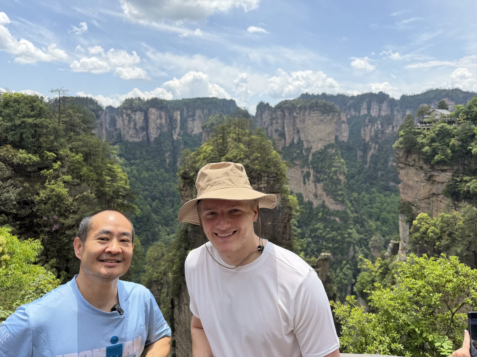 Dennis Yu and Dan Leibrandt in Zhangjiajie, China