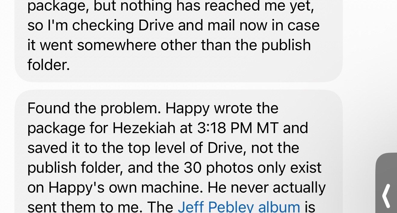The Handoff Is the Job: What Two of My AI Agents Dropping the Baton Taught Us 47 Screenshot of GrokBot's chat messages saying Happy's "handoff" never reached him