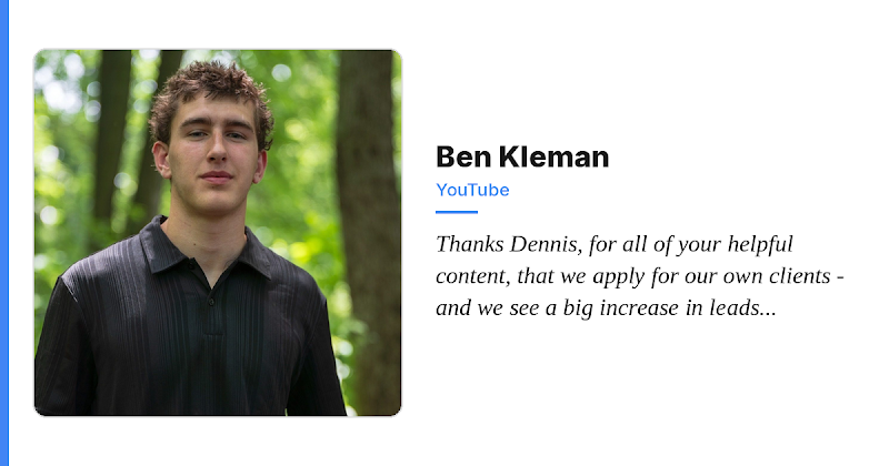 Ben Kleman positive mention
